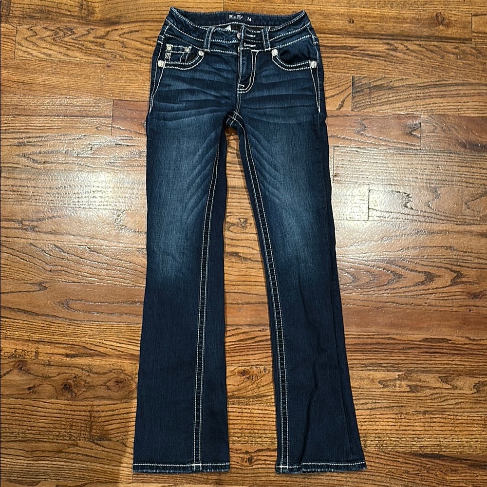Miss Me Dark Blue Boot Cut Jeans